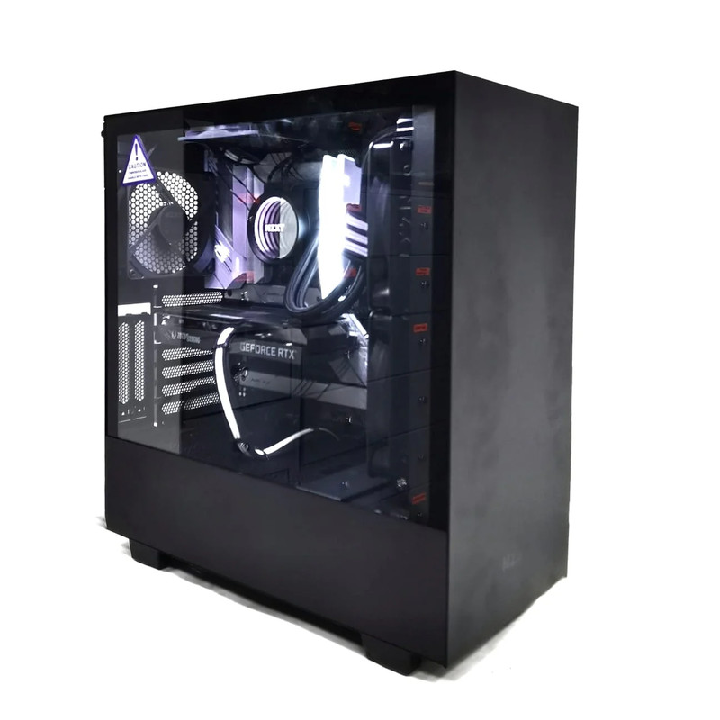 (Pre-Built) Gaming PC Intel i5-12600K w/ Zotac Gaming RTX 3050 Twin Edge OC & NZXT H510i - Black